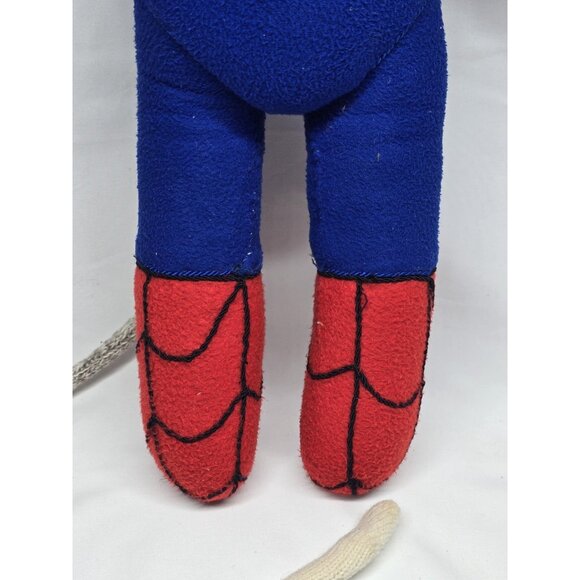 Sock Monkey Spiderman stuffed animal plush- Handmade 18 Inches - Picture 11 of 16